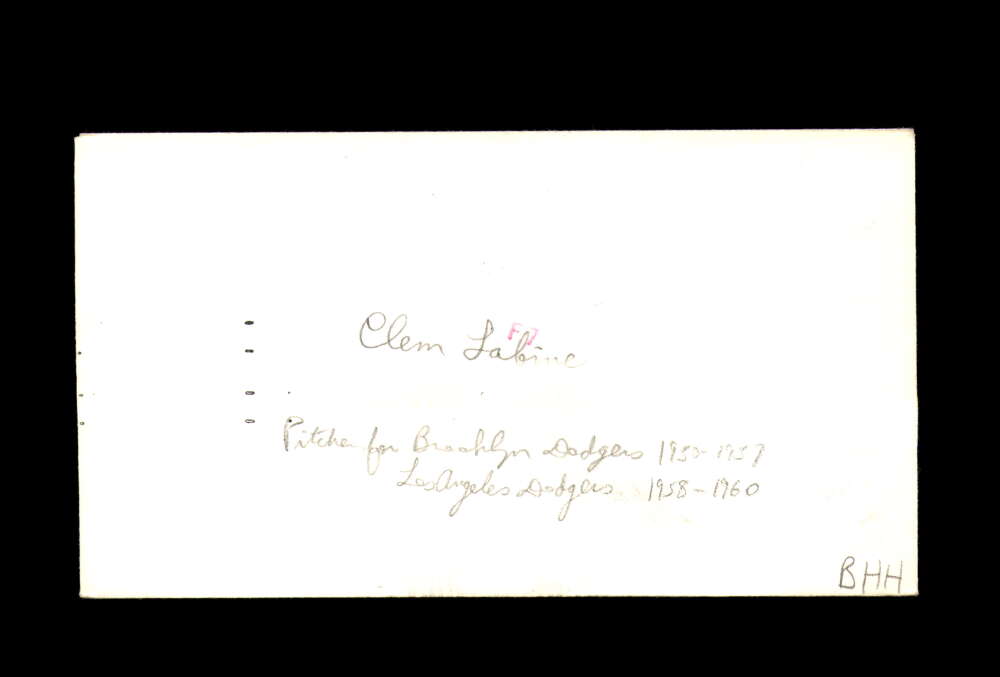 Clem Labine Signed 1982 FDC Jackie Robinson Cache First Day Cover Autograph