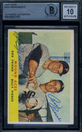 Bob Friend Billy Pierce Gem Mint 10 Beckett BAS Signed 1958 Topps Autograph