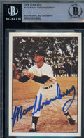 Marv Throneberry Beckett BAS Signed 1979 TCMA 50s Autograph