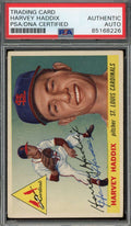 Harvey Haddix PSA DNA Signed 1955 Topps Autograph
