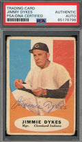 Jimmie Dykes PSA DNA Signed 1961 Topps Autograph