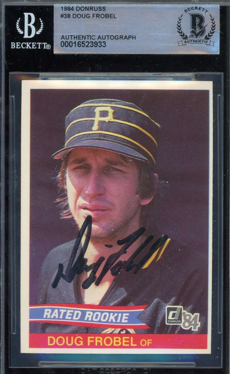 Doug Frobel Beckett BAS Signed 1984 Donruss Autograph
