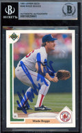 Wade Boggs Beckett BAS Signed 1991 Upper Deck Autograph