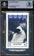 Ken Holtzman Beckett BAS Signed 1992 Wiz Yankees of The 70's Autograph