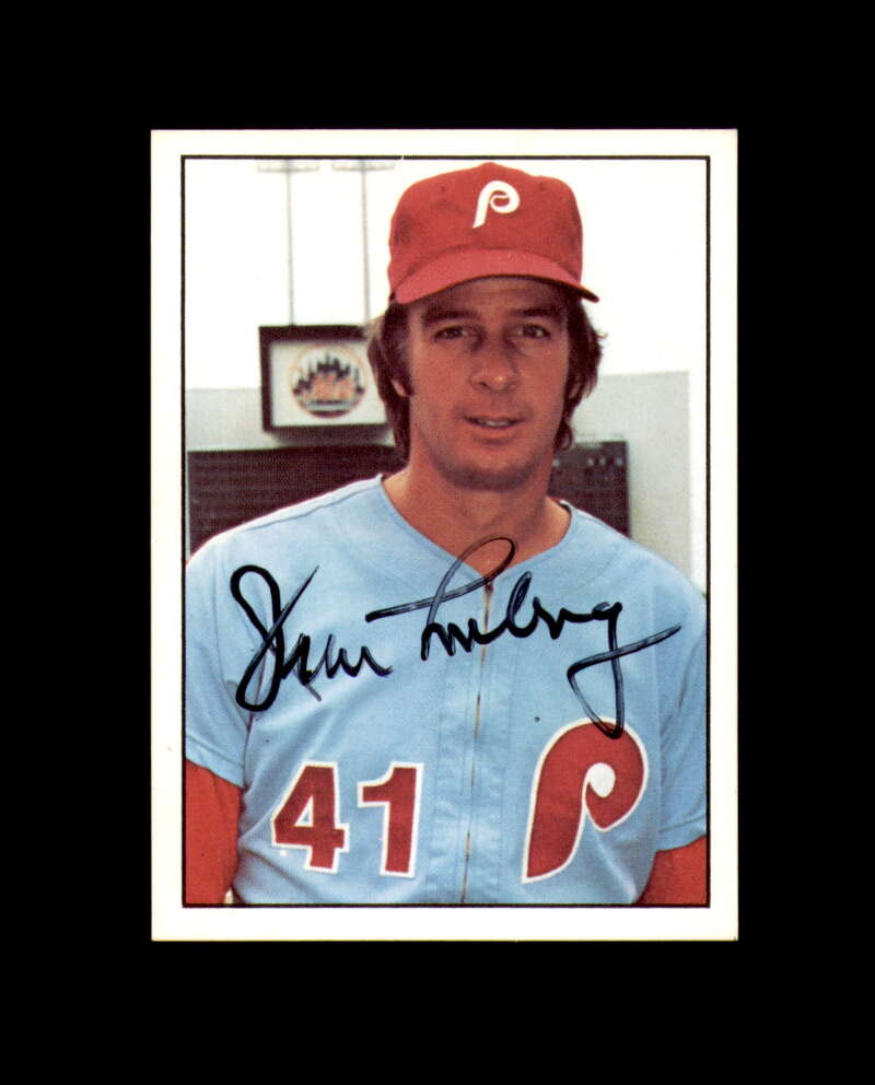 Jim Lonborg Signed 1975 SSPC Philadelphia Phillies Autograph