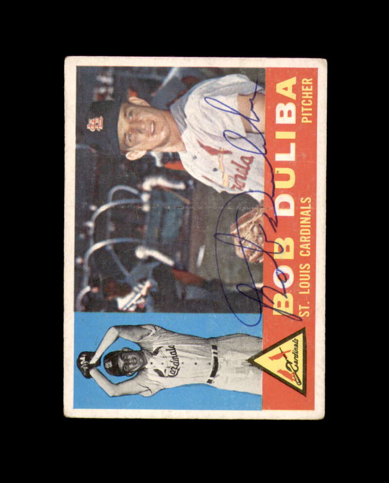 Bob Duliba Signed 1960 Topps St. Louis Cardinals Autographed