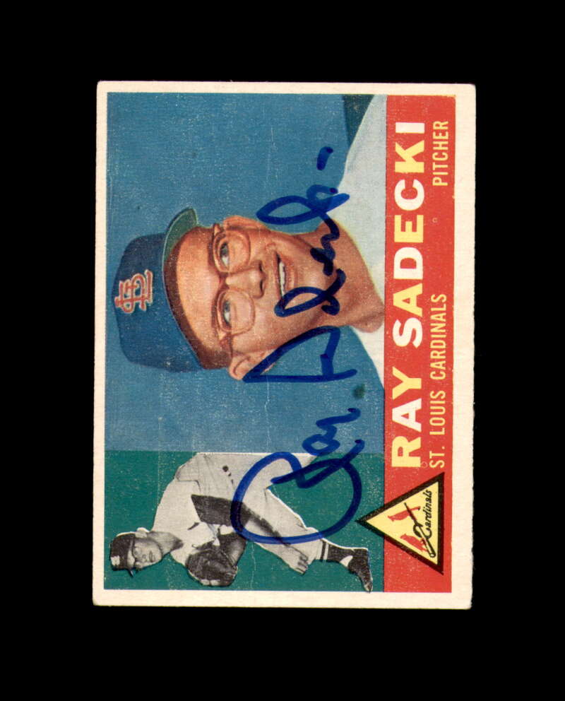 Ray Sadecki Signed 1960 Topps St. Louis Cardinals Autograph