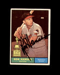 Ron Hansen Signed 1961 Topps Baltimore Orioles Autograph