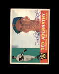 Ted Abernathy Signed 1960 Topps Washington Senators Autograph