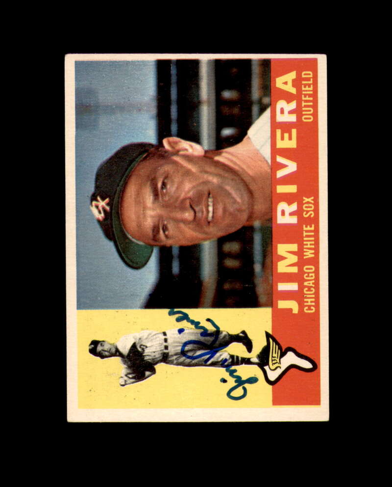 Jim Rivera Signed 1960 Topps Chicago White Sox Autograph