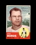 Steve Boros Signed 1963 Topps Chicago Cubs Autograph