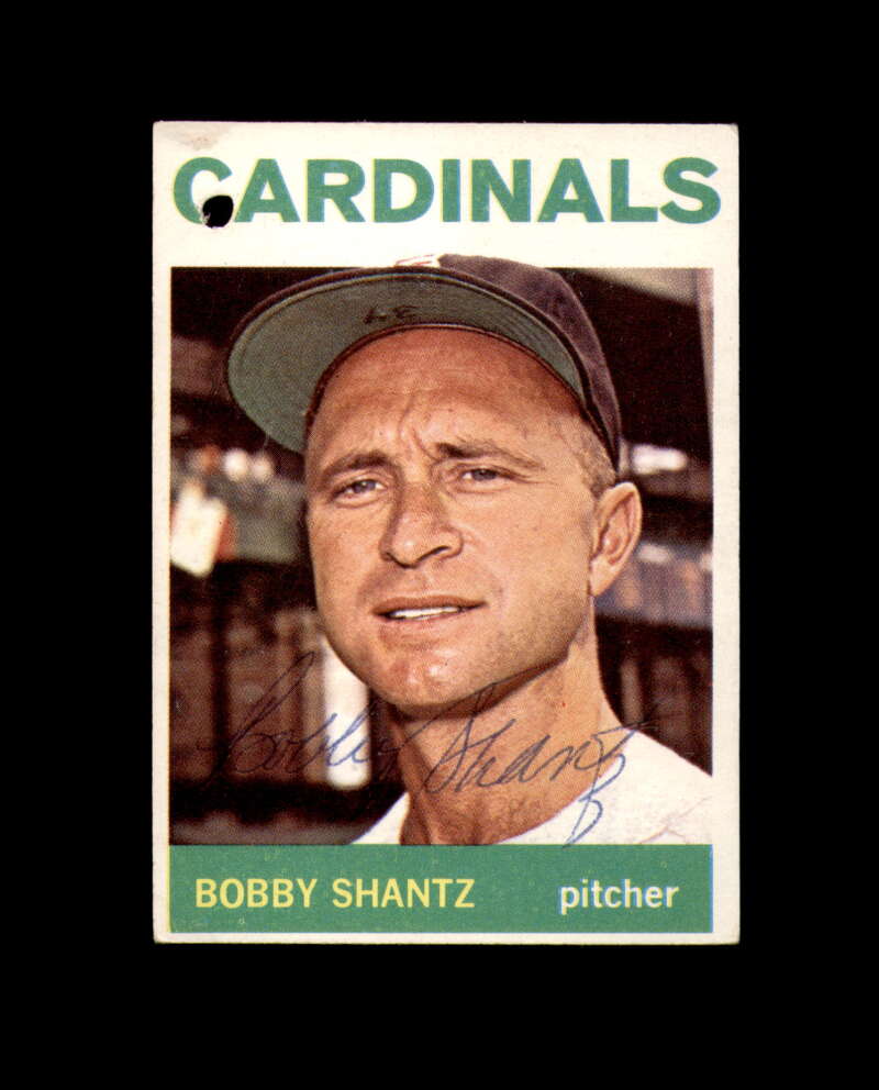 Bobby Shantz Signed 1964 Topps St. Louis Cardinals Autograph