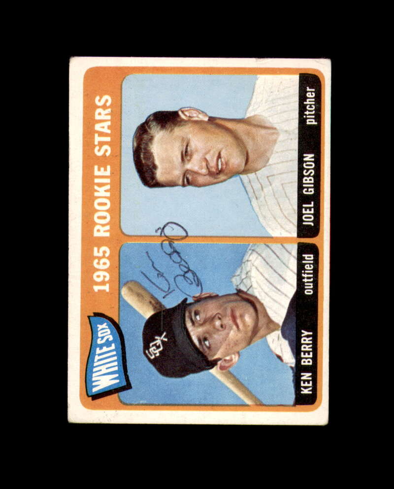 Ken Berry Signed Authentic 1965 Topps Rookie Stars Chicago White Sox Autographed