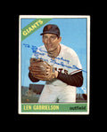 Len Gabrielson Signed Authentic 1966 Topps San Francisco Giants Autograph