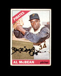 Al McBean Signed Authentic 1966 Topps Pittsburgh Pirates Autograph