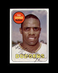 Ted Savage Signed Authentic 1969 Topps Los Angeles Dodgers Autograph
