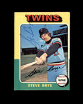 Steve Brye Signed Authentic 1975 Topps Minnesota Twins Autograph