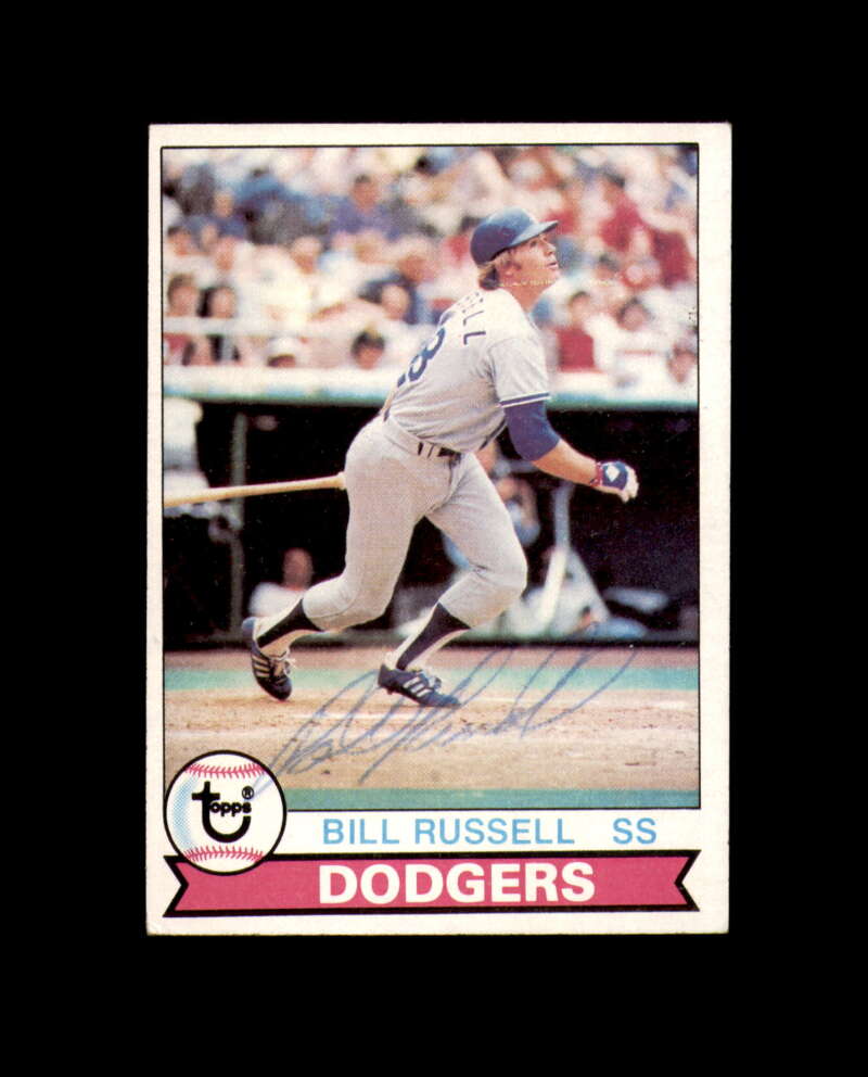 Bill Russell Signed Original 1979 Topps Los Angeles Dodgers Autograph
