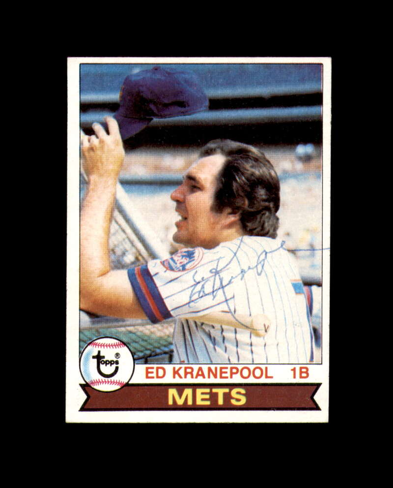 Ed Kranepool Signed Original 1979 Topps New York Mets Autograph