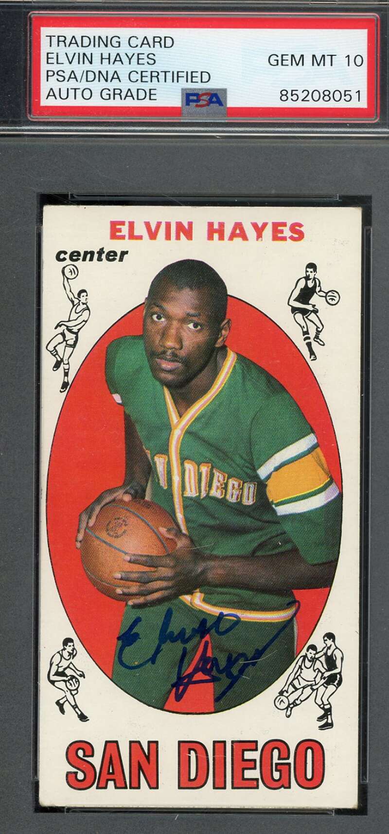 Elvin Hayes Gem Mint 10 PSA DNA Signed 1969 Topps Rookie Autograph