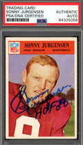 Sonny Jurgensen PSA DNA Signed 1967 Philadelphia Autograph