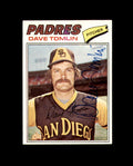 Dave Tomlin Signed Authentic 1977 Topps San Diego Padres Autograph
