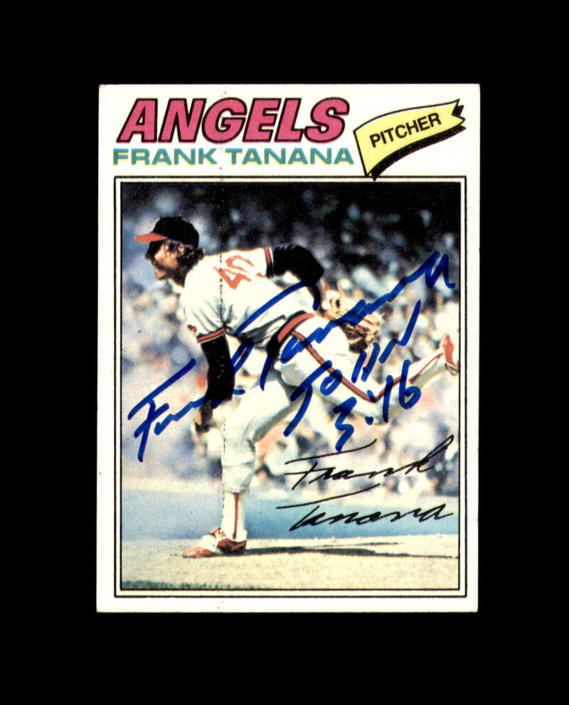 Frank Tanana Signed Original 1977 Topps California Angels Autographed