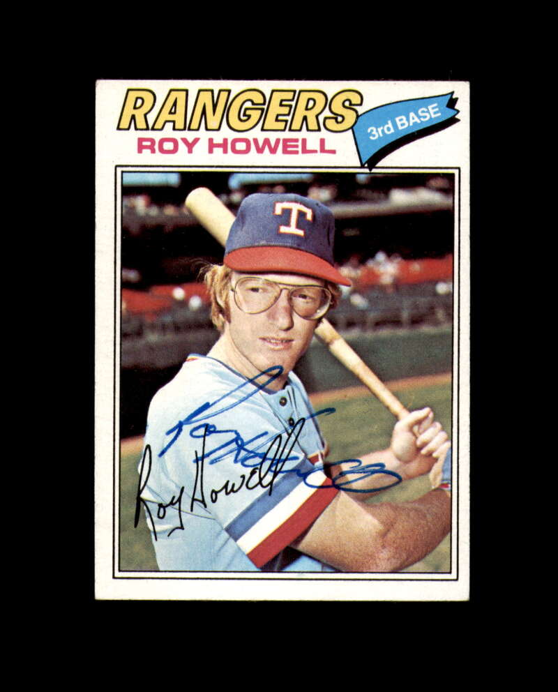 Roy Howell Signed Original 1977 Topps Texas Rangers Autograph 1