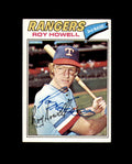 Roy Howell Signed Original 1977 Topps Texas Rangers Autograph 1