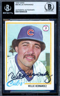 Willie Hernandez Beckett BAS Signed 1978 Topps Rookie Autograph