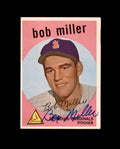 Bob Miller Signed Original 1959 Topps St. Louis Cardinals Autograph