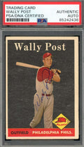 Wally Post PSA DNA Signed D.82 1958 Topps Autograph