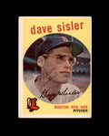 Dave Sisler Signed 1959 Topps Boston Red Sox Autograph