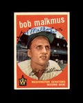 Bob Malkmus Signed 1959 Topps Washington Senators Autograph