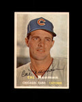 Cal Neeman Signed Original 1957 Topps Chicago Cubs Autograph