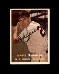 Daryl Spencer Signed Original 1957 Topps New York Giants Autograph 1