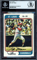 Joe Torre Beckett BAS Signed 1974 Topps Autograph