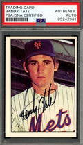 Randy Tate PSA DNA Signed 1975 SSPC Autograph