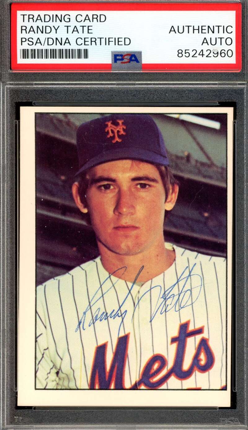 Randy Tate PSA DNA Signed 1975 SSPC Autographed