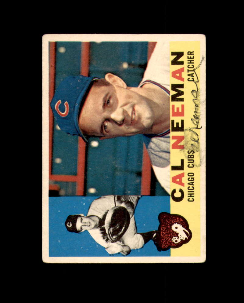Cal Neeman Signed Original 1960 Topps Chicago Cubs Autograph