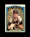 Fred Kendall Signed 1972 Topps San Diego Padres Autograph