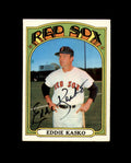 Eddie Kasko Signed 1972 Topps Boston Red Sox Autograph
