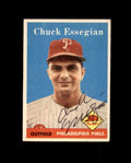 Chuck Essegian Signed 1958 Topps Philadelphia Phillies Autographed