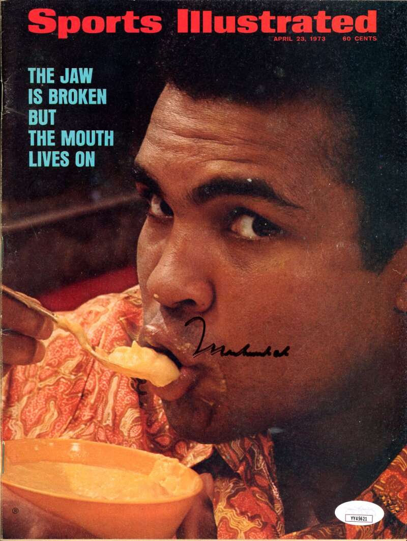 Muhammad Ali JSA Cert Signed  1973 SI Magazine Autograph