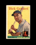Dick Gernert Signed 1958 Topps Boston Red Sox Autograph