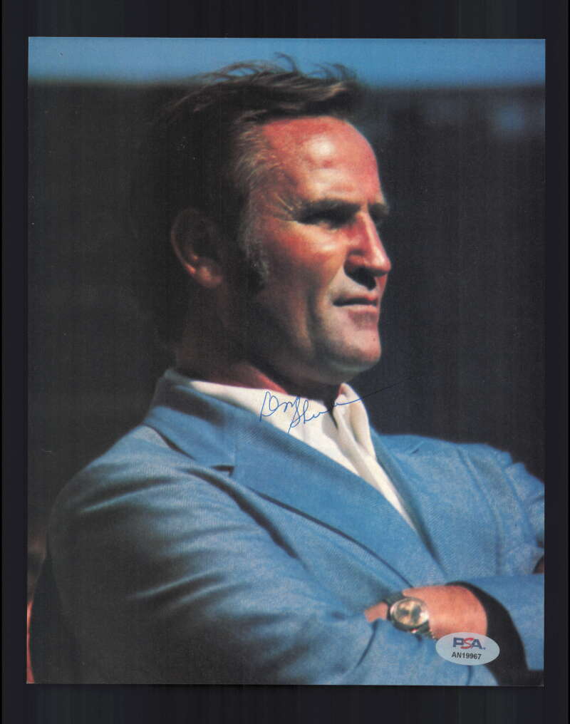 Don Shula PSA DNA Signed  1970`s  Vintage 8x10 Photo Autograph Dolphins