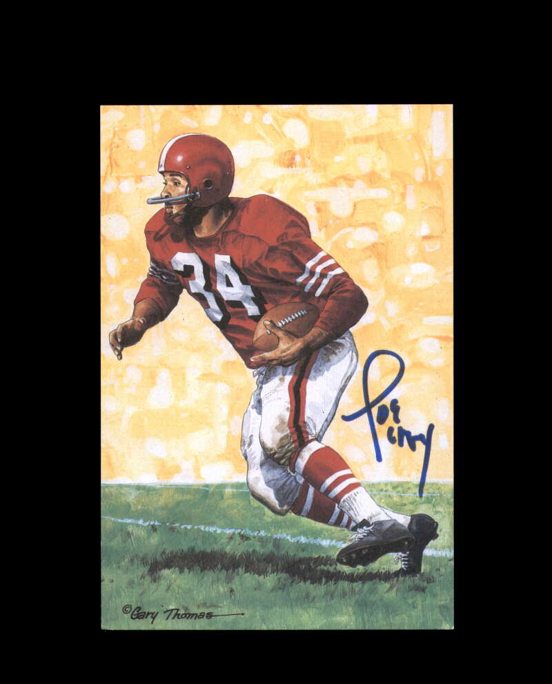 Joe Perry JSA Coa Signed Goal Line Art Card GLAC Autograph