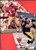 Terry Bradsahaw Kilmer Pastorini Jim Plunkett JSA Signed by 4 8x11 Photo Page