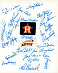 1975 Astros 8x10 Team Sheet Signed By 23 Joe Niekro Cedeno Cruz Forsch