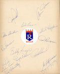 1972 Royals 8x10 Team Sheet Signed By 15 Lemon Abernathy Schaal Strickland